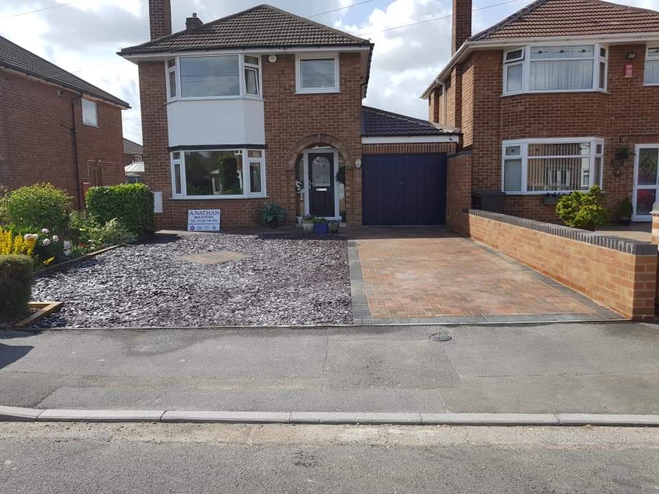 Brick patio construction