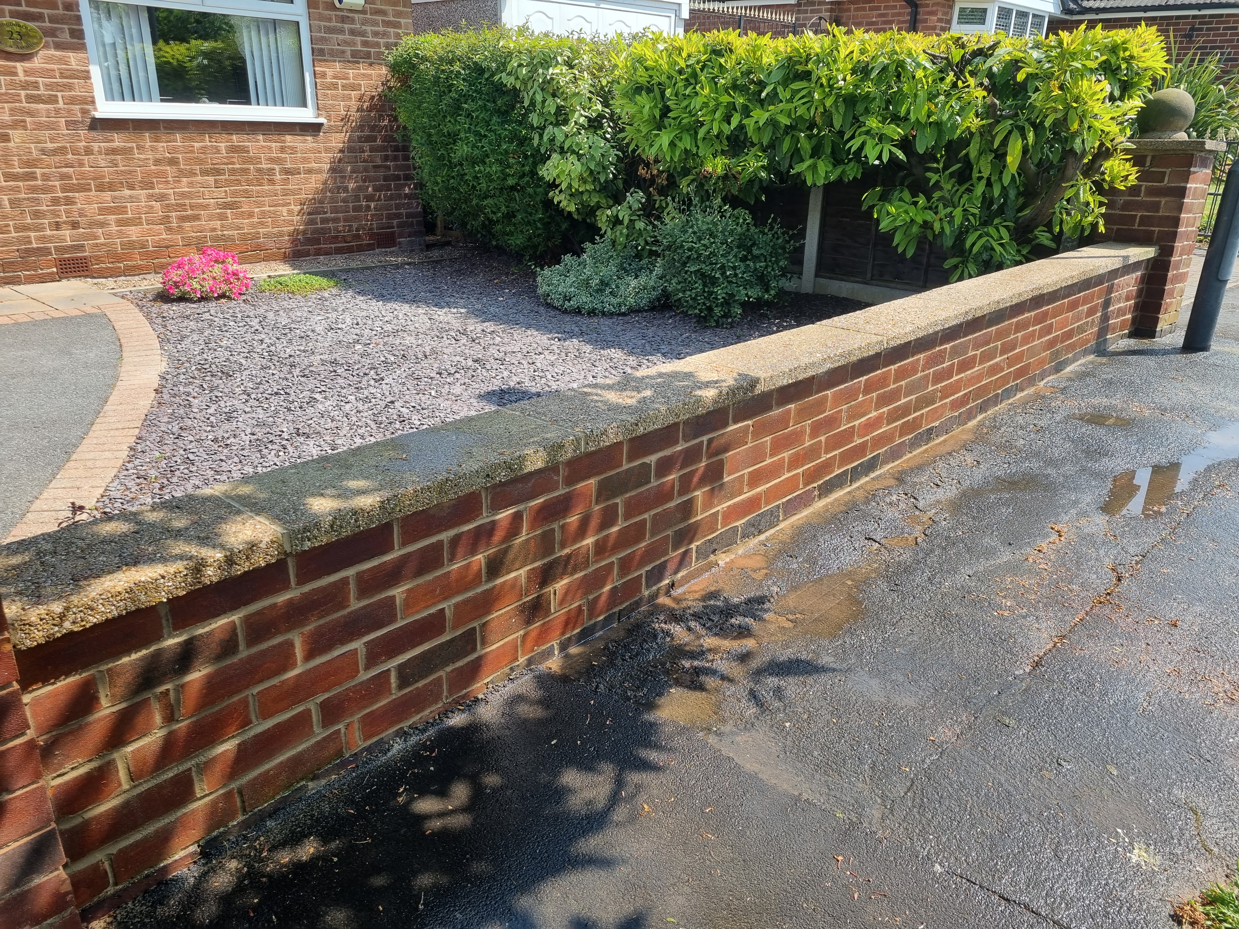 Professional bricklaying work