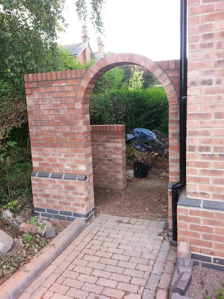 Professional bricklaying work